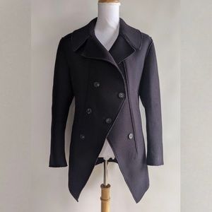 Alexander McQueen Asymmetrical Wool Pea Coat - 44